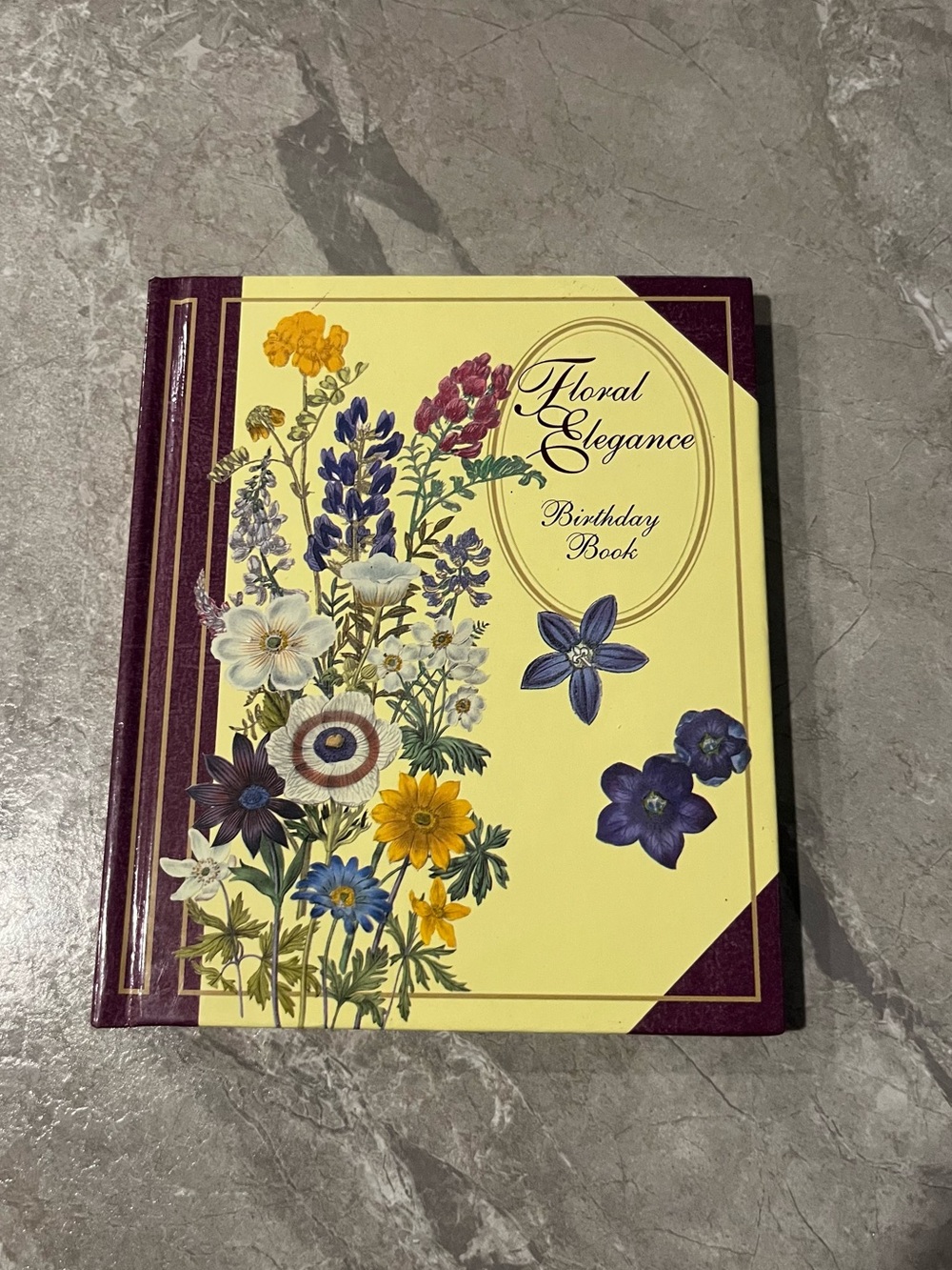 Floral Elegance Birthday Book